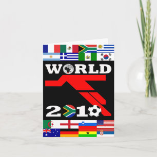 Cartão World Cup Flags Player Greeting Card