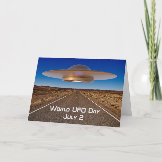 Cartão World UFO Day (Frente)