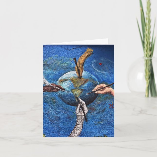 Cartão World Unity Graffiti (Frente)