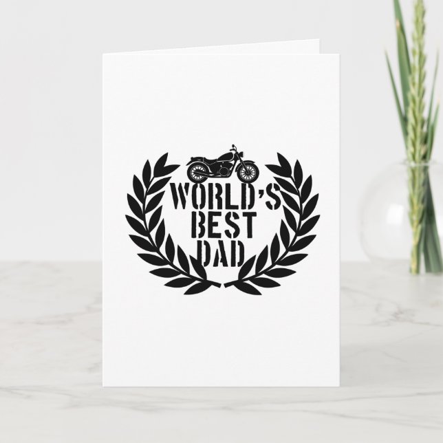 Cartão World's Best Dad  (Frente)