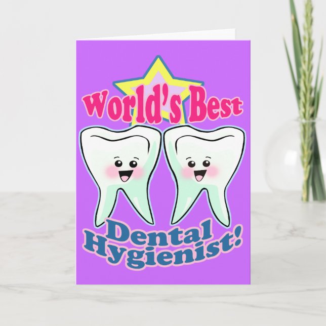 Cartão Worlds Best Dental Hygienist (Frente)