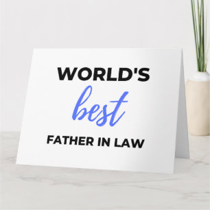 Cartão World's Best Father In Law 2