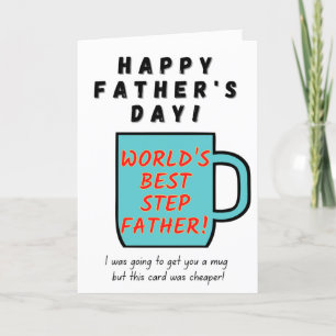 Cartão World's Best Stepfather - Father's Day Card