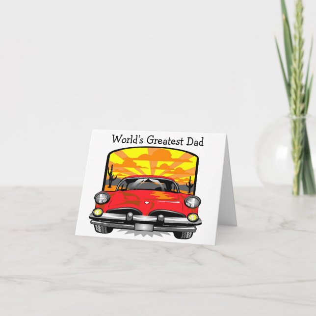 Cartão World's Greatest Dad - Note Card (Frente)