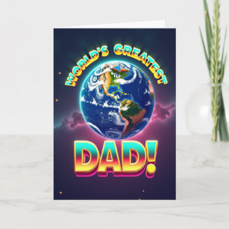 Cartão Worlds Greatest Dads Earth Card
