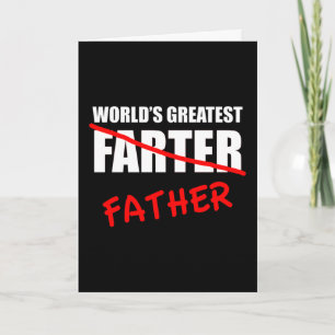 Cartão World's Greatest Farter Funny Father's Day