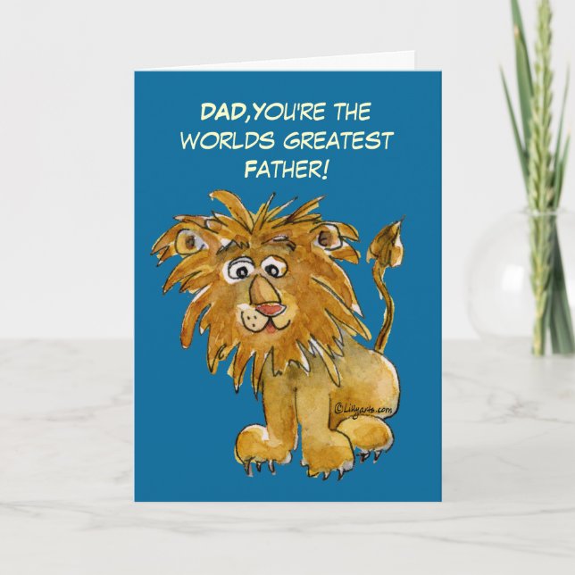 Cartão Worlds Greatest Fathers Day Card (Frente)