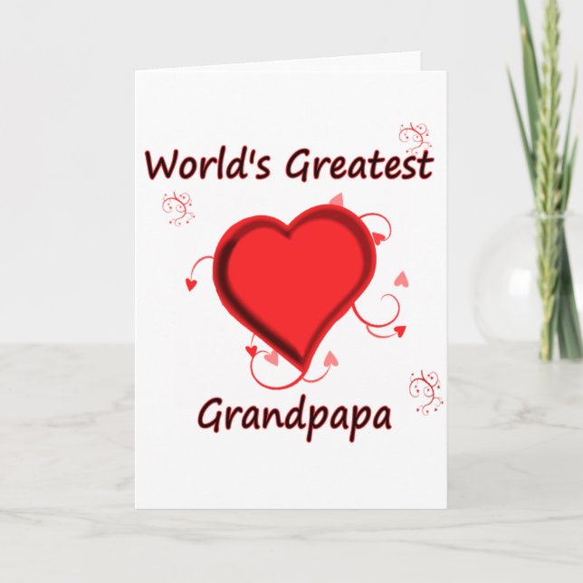 Cartão World's Greatest grandpapa (Frente)