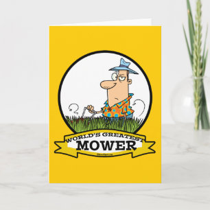 CARTÃO WORLDS GREATEST LAWN MOWER MEN CARTOON