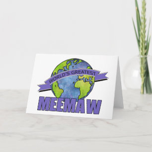 Cartão World's Greatest MeeMaw