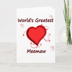 Cartão World's Greatest meemaw