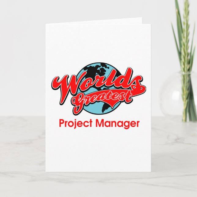Cartão World's Greatest Project Manager (Frente)
