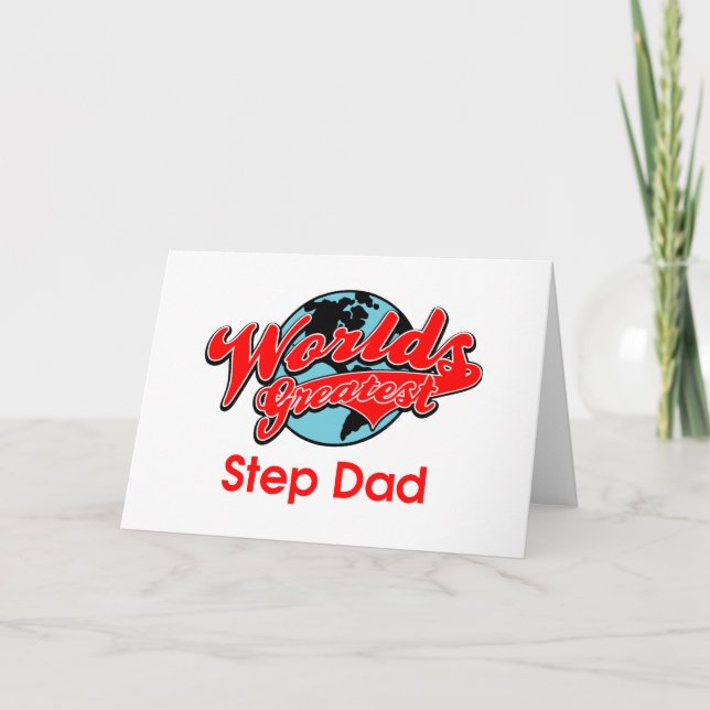 Cartão World's Greatest Step Dad (Frente)