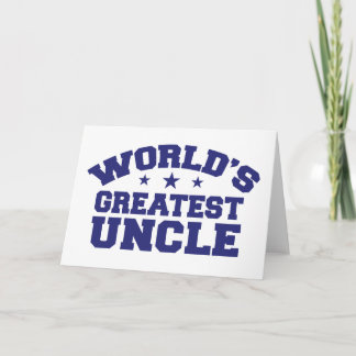 Cartão World's Greatest Uncle
