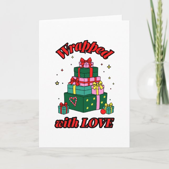 Cartão Wrapped with Love (Frente)