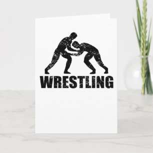 Cartão Wrestler Wrestling Catcher Martial Arts Gift