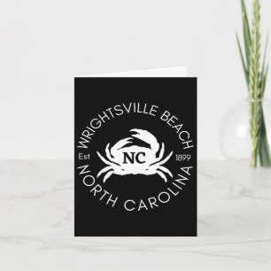 Cartão Wright tsville Beach North Carolina Caranguejo Bea