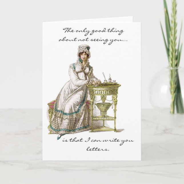 Cartão writing you letters (Frente)