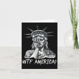 Cartão Wtf América Anti-Trump Política E Democracia 1