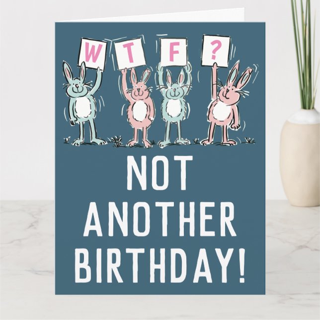 Cartão WTF? Parabéns (Frente)