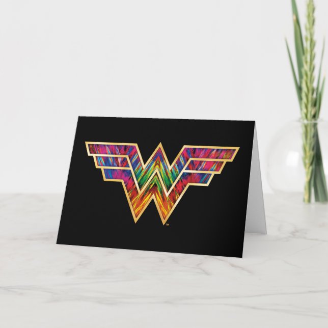 Cartão WW84 | Wonder Woman Kaleidoscope Logo (Frente)