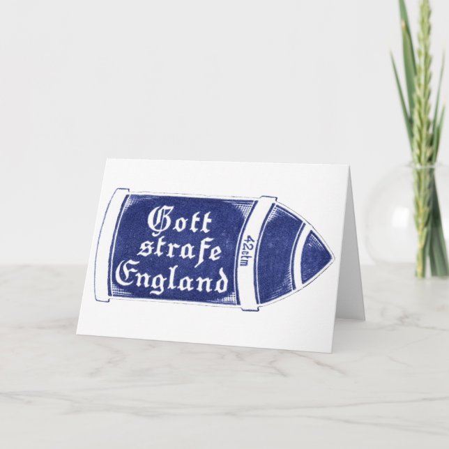 Cartão WWI Punish England (Frente)