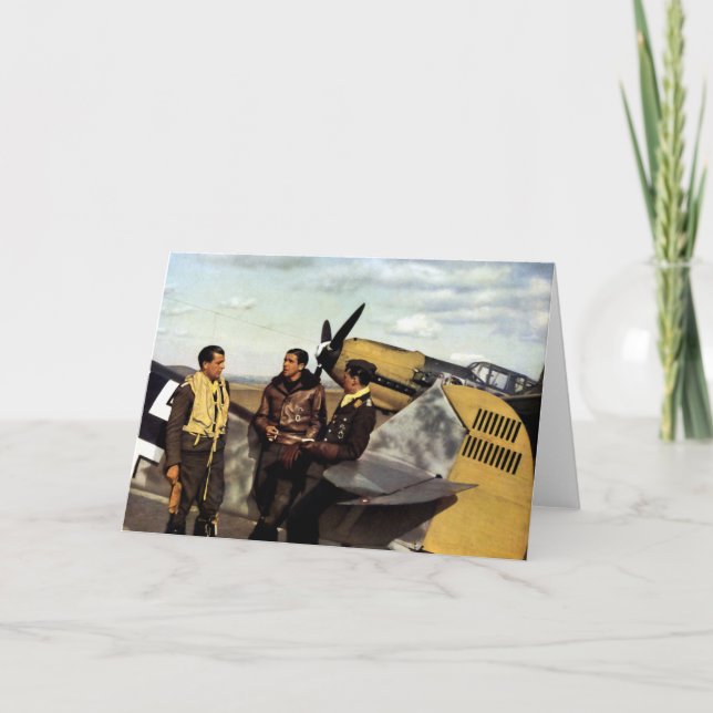 Cartão WWII German ME-109 Pilots (Frente)