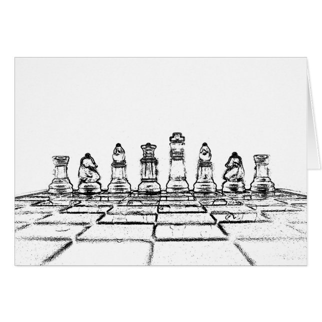 Cartão Xadrez (Frente Horizontal)