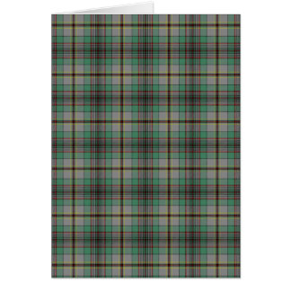 Cartão Xadrez de Tartan da família de Craig