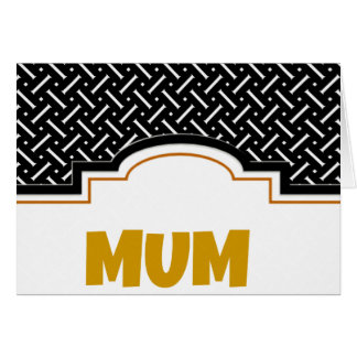 Cartão Xadrez Preta E Branca