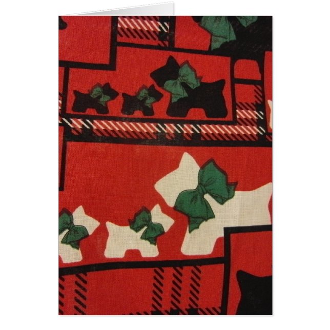 Cartão Xadrez Scotties & Westies (Frente)