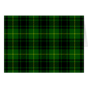 Cartão Xadrez verde MacArthur tartan