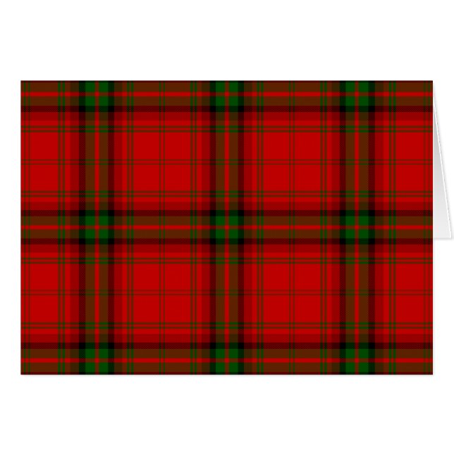 Cartão Xadrez verde-tartan MacDougall (Frente horizontal)