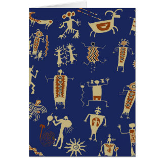 Cartão Xamã de Arte Rupestre do Sudoeste