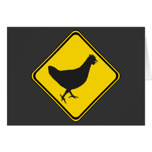 Cartão Xing de frango!