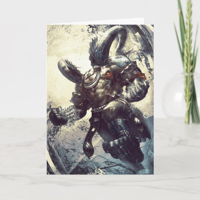 Cartão Xing Tain Blank Greeting Card (Frente)