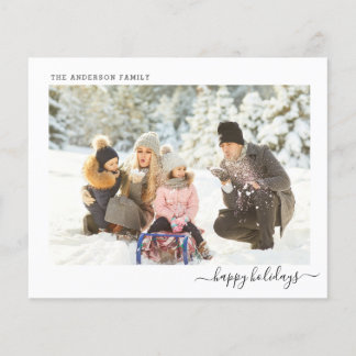 Cartão Xmas 2021 Mínimo De Foto De Feriado De Orça