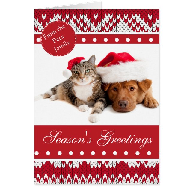 Cartão Xmas do Knted (Frente)