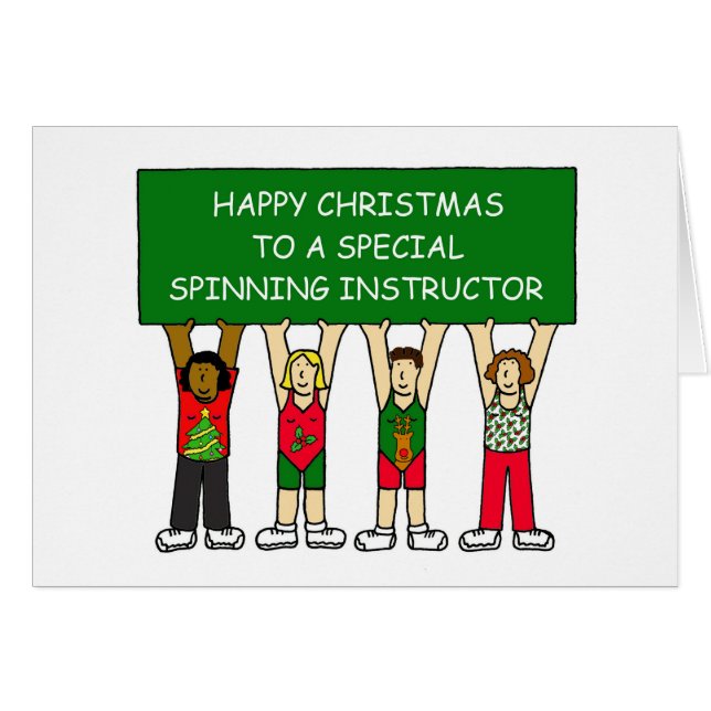 CARTÃO XMAS FELIZ DE GIRO DO INSTRUTOR (Frente Horizontal)