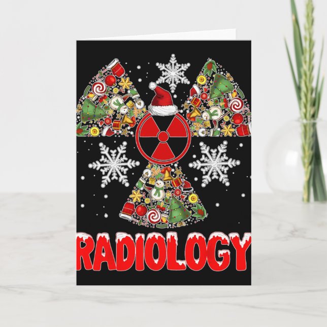Cartão Xmas Radiology Christmas Radiologist Xray Tech Cut (Frente)