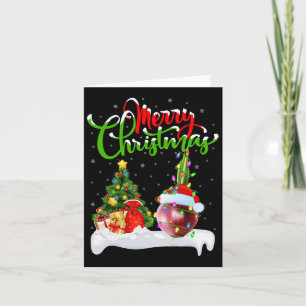 Cartão Xmas Tree Lights Santa Hat Vegetal Cebola Natal