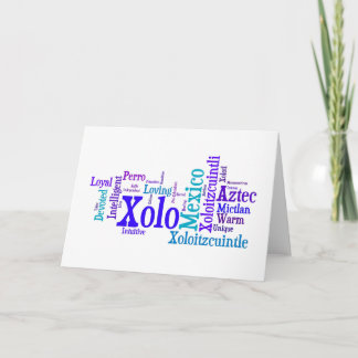 Cartão Xolo Blues Greeting Card