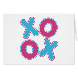 Cartão XOXO ao quadrado