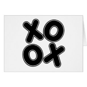Cartão XOXO ao quadrado