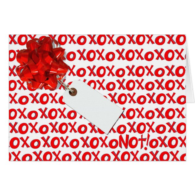 CARTÃO XOXO NÃO (Frente Horizontal)