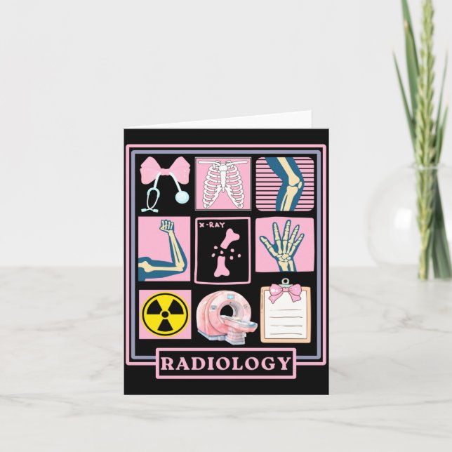 Cartão Xray Rad Tech Radiology Healthcare Appreciation Te (Frente)