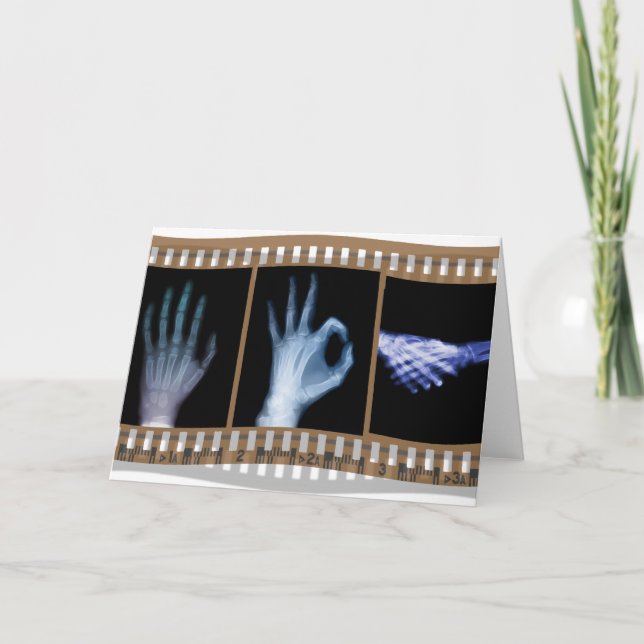 CARTÃO XRAY SIGN LANGUAGE FILM - HAND OK HANDSHAKE (Frente)
