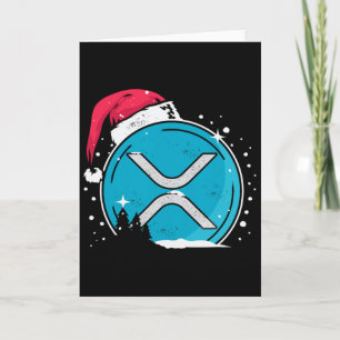Cartão Xrp Chapéu De Natal Moonshot Ripple Crypto Merch P