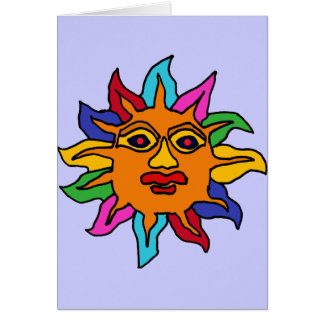 Cartão XX- arte de Sun do mexicano