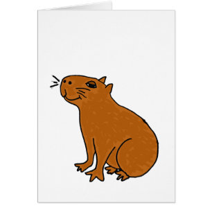 Cartão XX- arte do Capybara